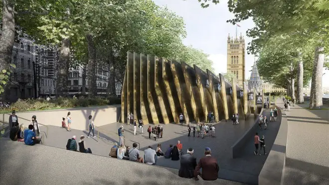 The national Holocaust memorial will be built next to the Palace of Westminster