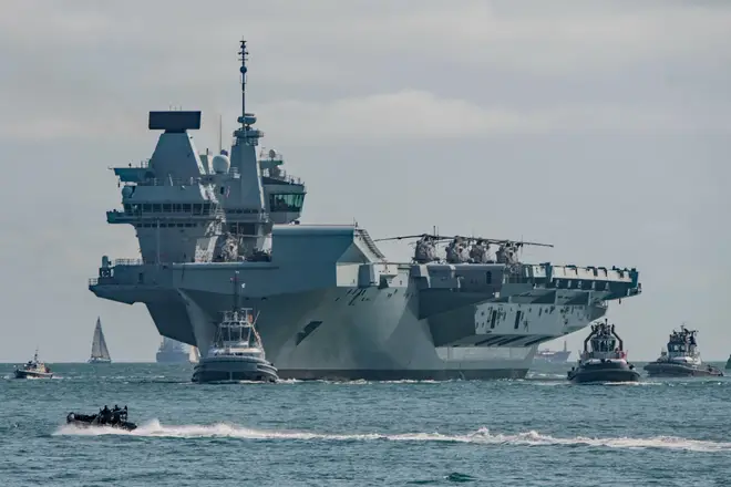 Strike group led by HMS Queen Elizabeth is sailing through waters that are heavily contested between China and neighbouring countries