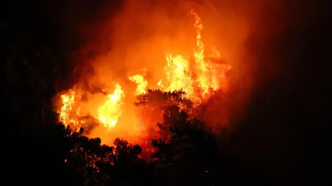 Fires have raged in resorts like Marmaris