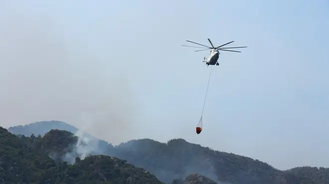 A number of nations are involved in the firefighting effort against the Turkish blazes