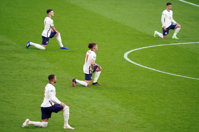 Players took the knee throughout Euro 2020 to promote a message of anti-racism