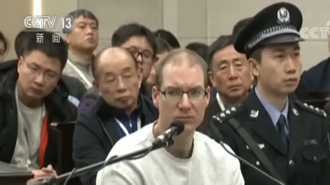 Robert Schellenberg at the Dalian Intermediate People's Court on 14 January 2019