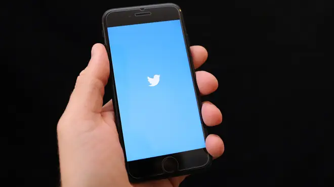 Twitter app on smartphone