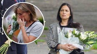 Priti Patel paid her respects to the victims of the Plymouth shooting on Saturday