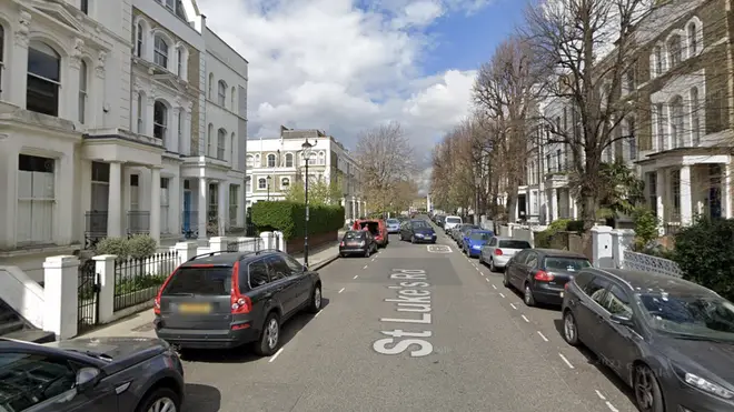 The incident took place on St Luke's Road in Notting Hill