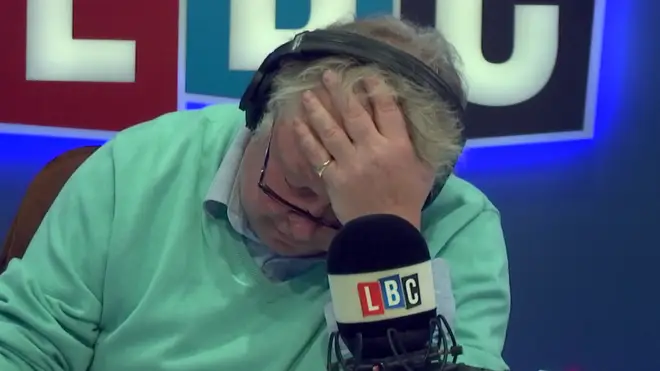 Nick Ferrari was left with his head in his hands