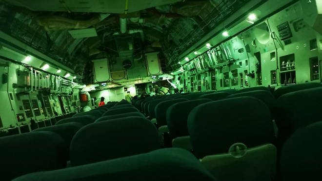 The evacuation flight from Kabul was near-empty.
