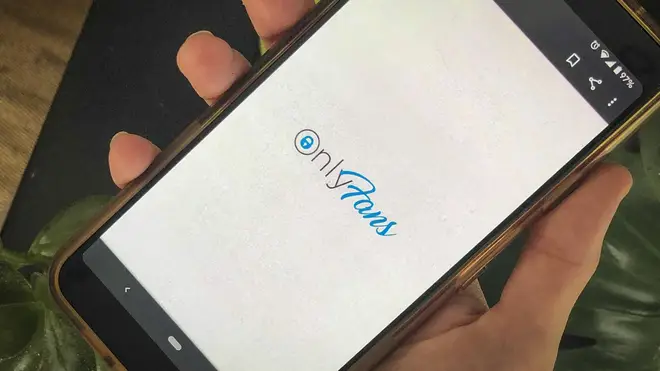 OnlyFans on a smartphone