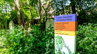 A man died after being found unresponsive in Tower Hamlets Cemetery Park