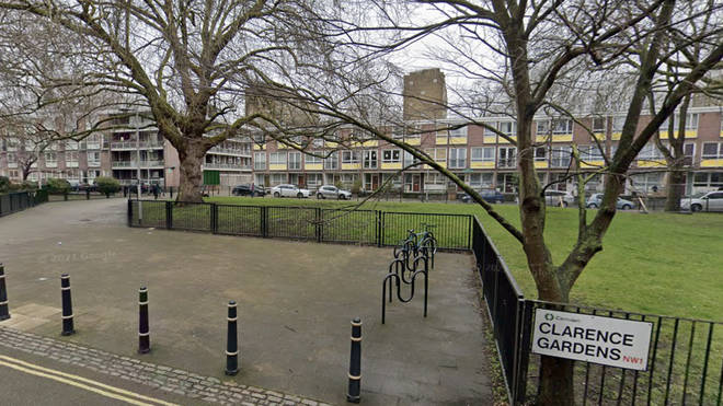 The shooting happened at Clarence Gardens in North London