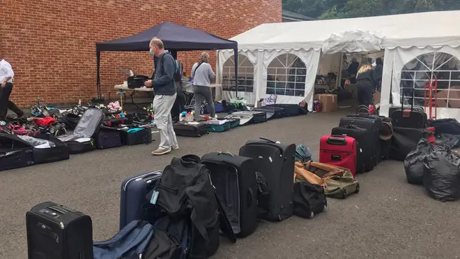 Suitcases are being prepared for families arriving in the area.
