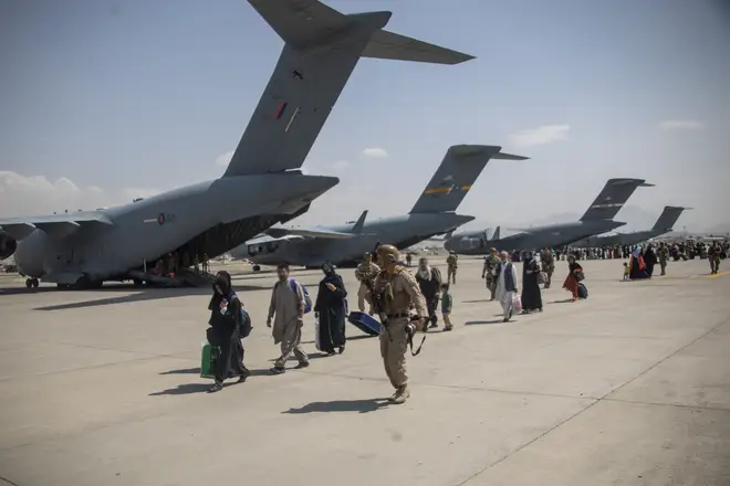 The UK has evacuated more than 14,000 people from Afghanistan, but the Ministry of Defence has said that no more people will now be called forward for processing