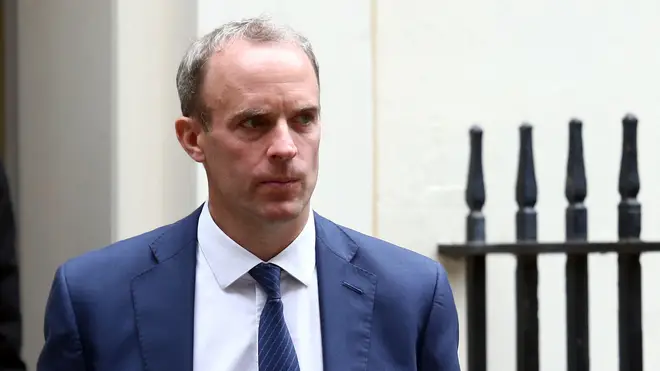 Foreign Secretary Dominic Raab has said the UK must work "with a range of international partners" to deal with the Taliban