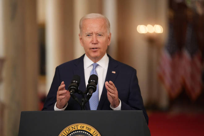 Joe Biden praised the evacuation mission and said "it was time to end this war"