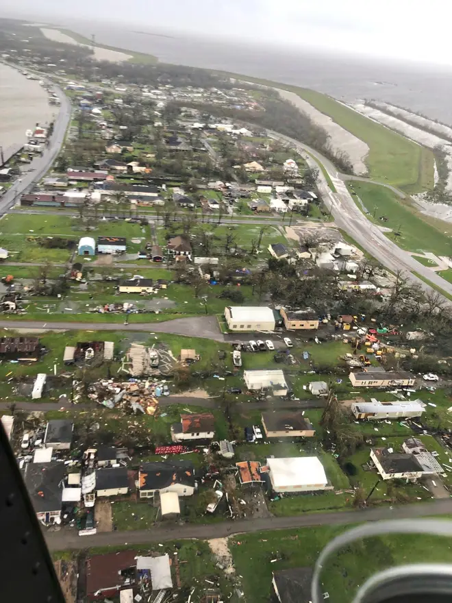 Destruction in Galliano, Louisiana