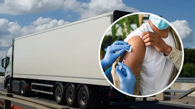 A shortage of lorry drivers has been blamed for a 'two-week delay' for flu jab deliveries.