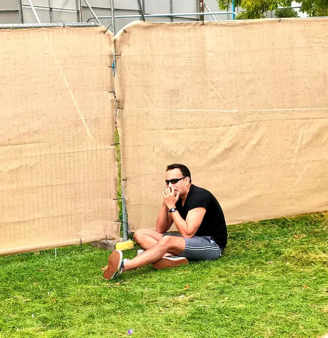 Leo Varadkar was pictured at the 25k capacity Mighty Hoopla festival as Irish events allow a max of 500