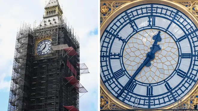 Big Ben's clocktower has had a new lick of paint