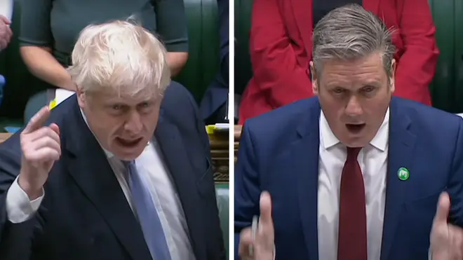 Boris Johnson and Sir Keir Starmer clashed over the Prime Minister's plans for social care reform