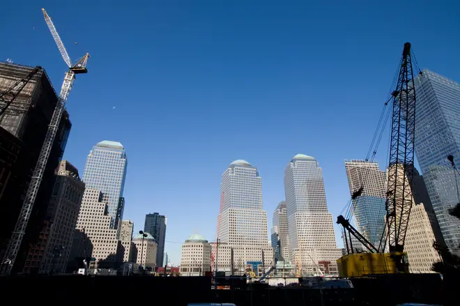 Construction under way at the World Trade Centre site