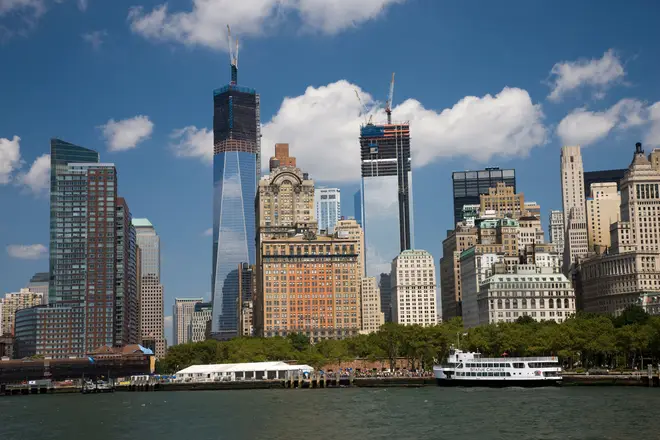 The World Trade Centre site takes shape beside New York's existing towers