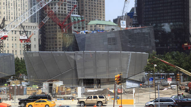The World Trade Centre museum under construction, a focal point of memorials for 9/11