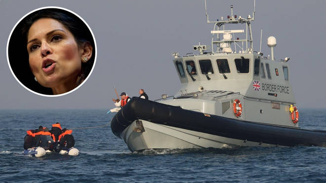 Priti Patel has authorised Border Force to block migrant boats crossing the English Channel