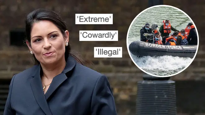 Charities and opposition parties have condemned Priti Patel's 'pushback' tactics