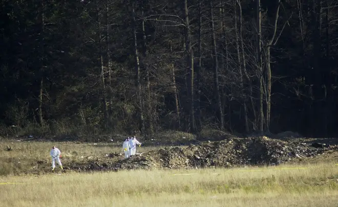 Flight 93 left a crater in the field where it crashed after passengers and crew stormed the cockpit