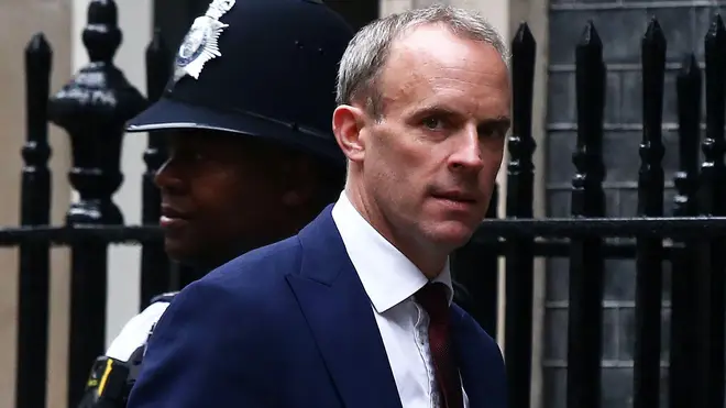 Raab is said to have had a heated row with Boris Johnson after learning of his demotion