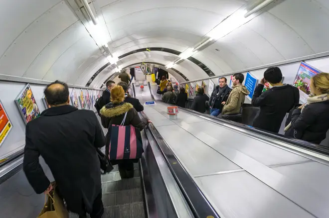 There has been a rise in people falling on the Tube because they are reluctant to hold handrails because of the pandemic