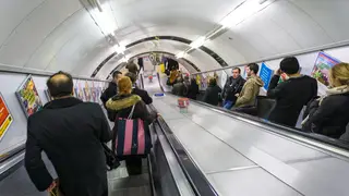 There has been a rise in people falling on the Tube because they are reluctant to hold handrails because of the pandemic