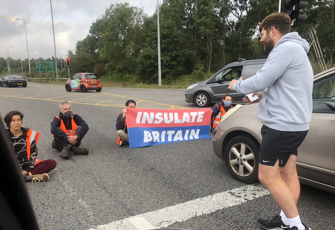 Insulate Britain protests on the M11.