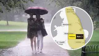 Parts of the UK are set to be battered by rain this weekend.