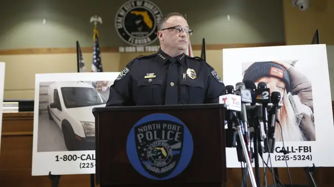 Florida Police held a news conference following Ms Petito's disappearance.
