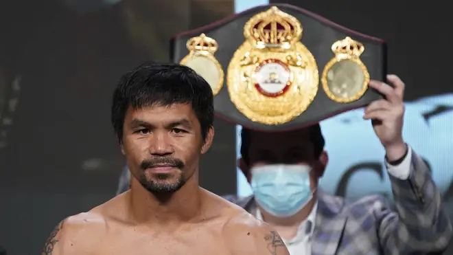 Manny Pacquiao, of the Philippines (John Locher/PA)
