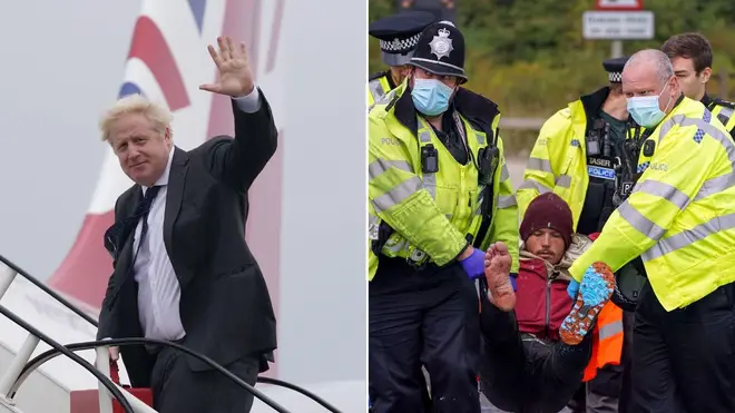 Boris Johnson has issued the criticism of the protesters who again brought the M25 to a standstill