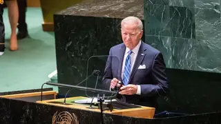 Biden spoke at the UN headquarters in New York