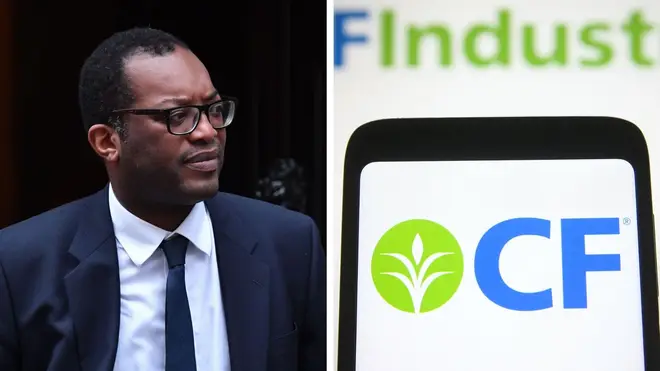Kwasi Kwarteng agreed the deal with CF industries