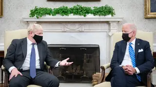 Prime Minister Boris Johnson met US President Joe Biden in the Oval Office of the White House