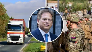 Grant Shapps said he is not ruling out bringing in the military to drive lorries amid a global shortage.