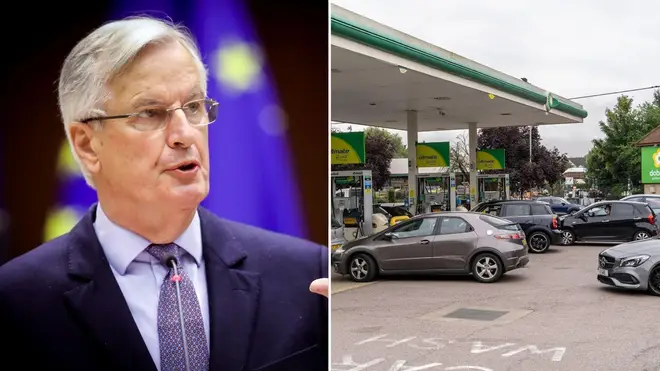 Michel Barnier has spoken out about the UK fuel crisis