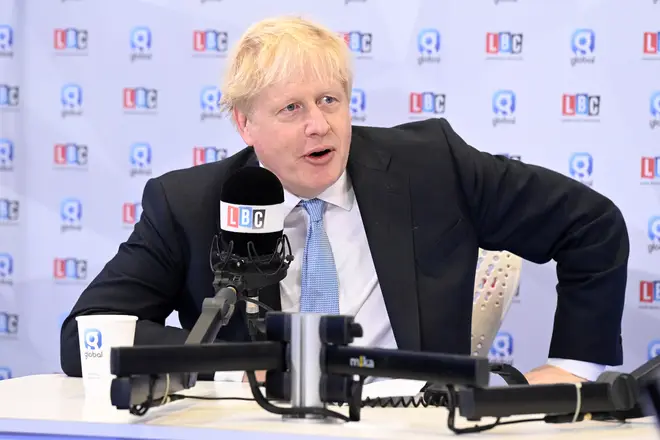 Boris Johnson told LBC that the Insulate Britain protests are 'insane'