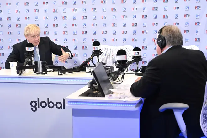 Boris Johnson told LBC the Insulate Britain protests are not legitimate