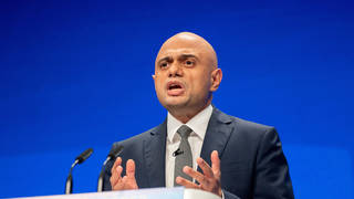 Sajid Javid made the comment during his speech at the Tory conference.