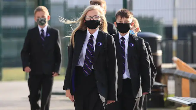 Children are being asked to wear face masks to school again.