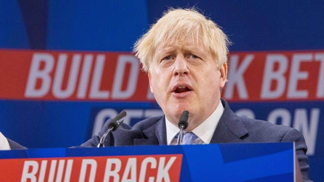 Boris Johnson said he would address the "underlying issues" in society at the Conservative Party Conference.