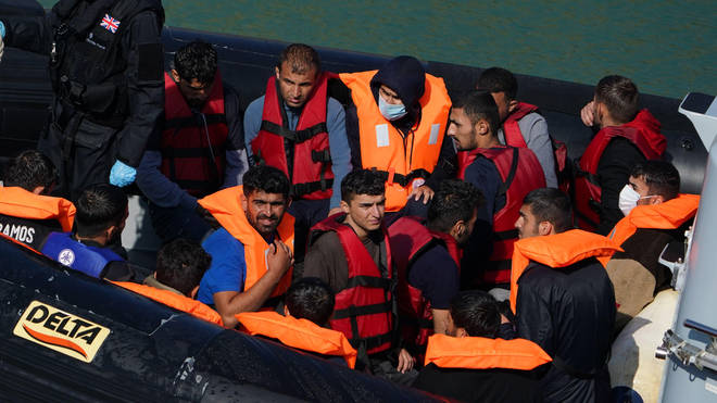 More than 1,100 migrants crossed the Channel on Friday and Saturday.