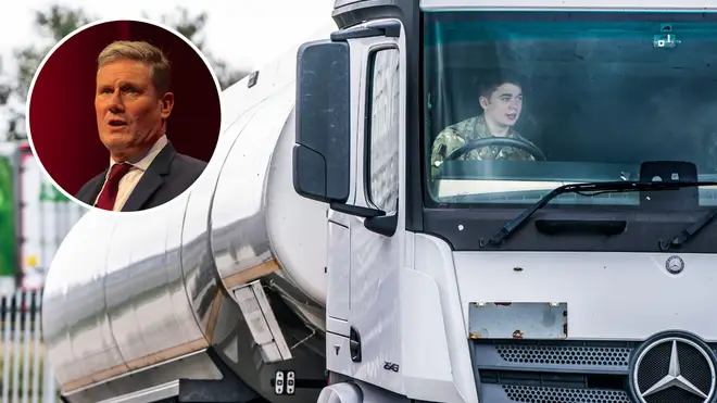 Labour has called on the Government to act with 'urgency' to tackle the shortage of HGV drivers, which has affected supply of many goods including petrol