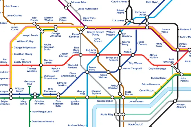 Transport for London has redesigned the Tube map to commemorate Black History Month